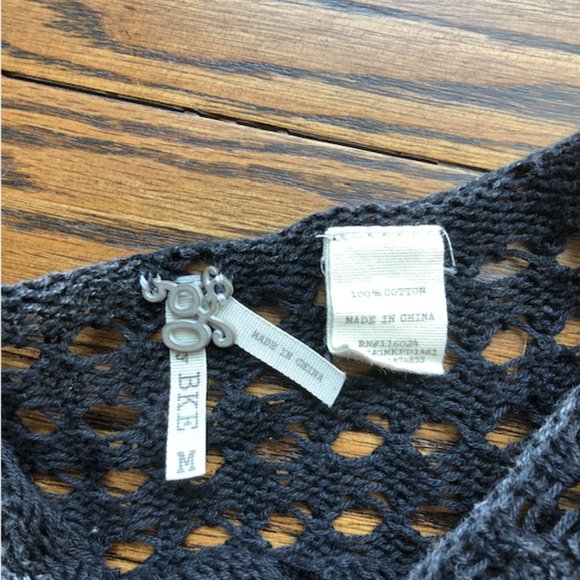 Black Knit Fringe Sweater - Picture 2 of 6